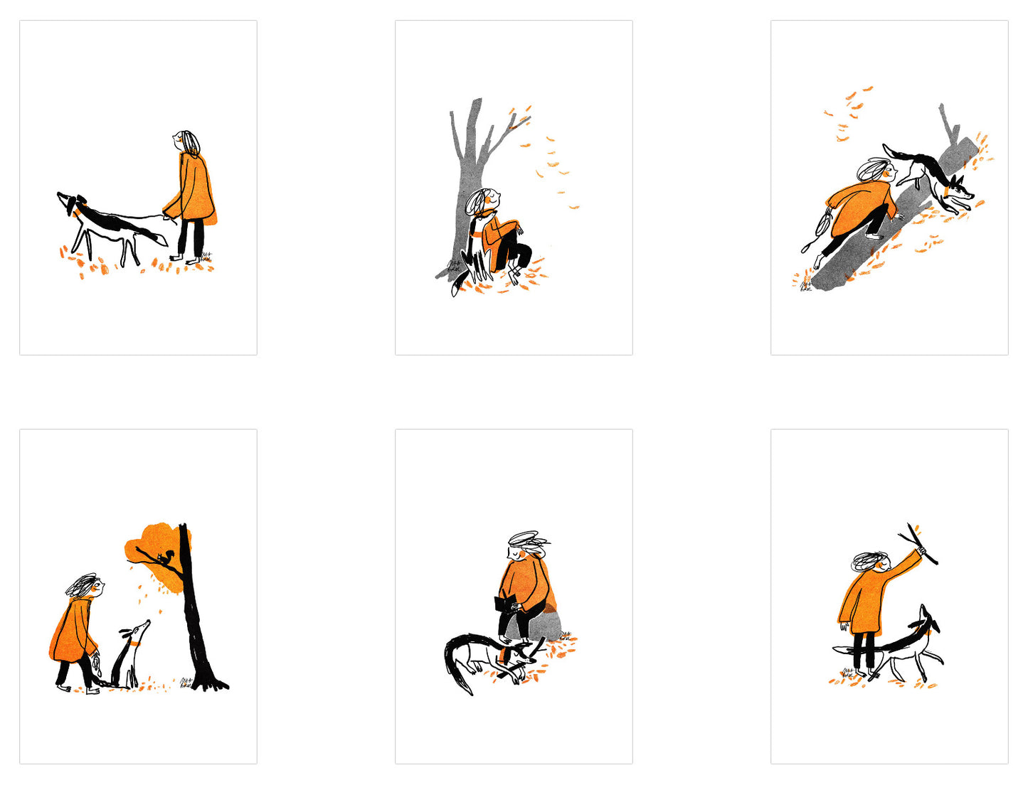 Dogtober 2023 post cards set