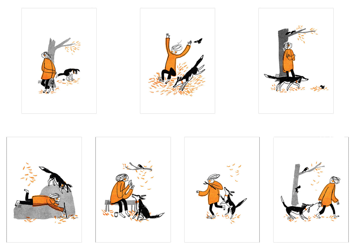 Dogtober 2023 post cards set