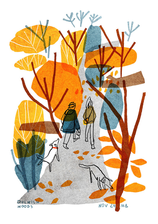 Dulwich woods art print
