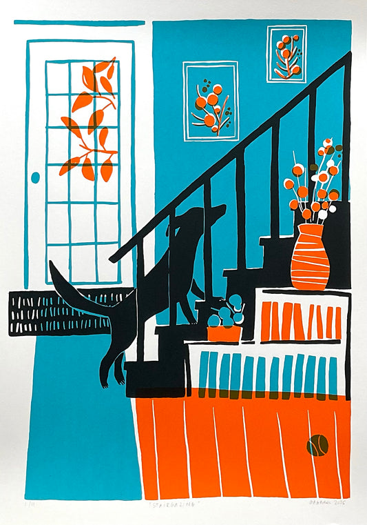 Stairgazing - A2 screen print