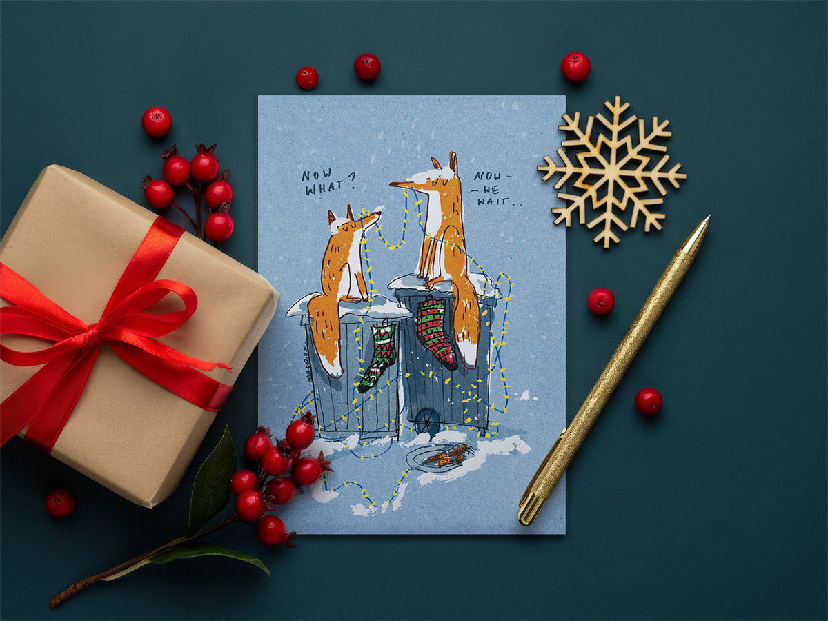 Now what? A6 Christmas card