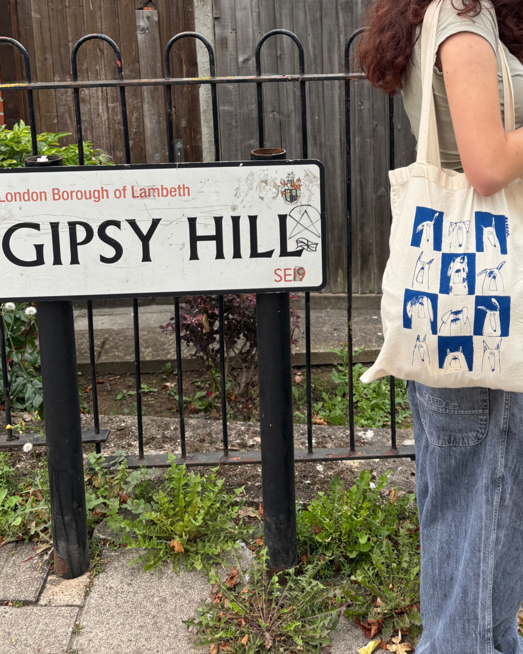 Insta Dogs cotton tote bag