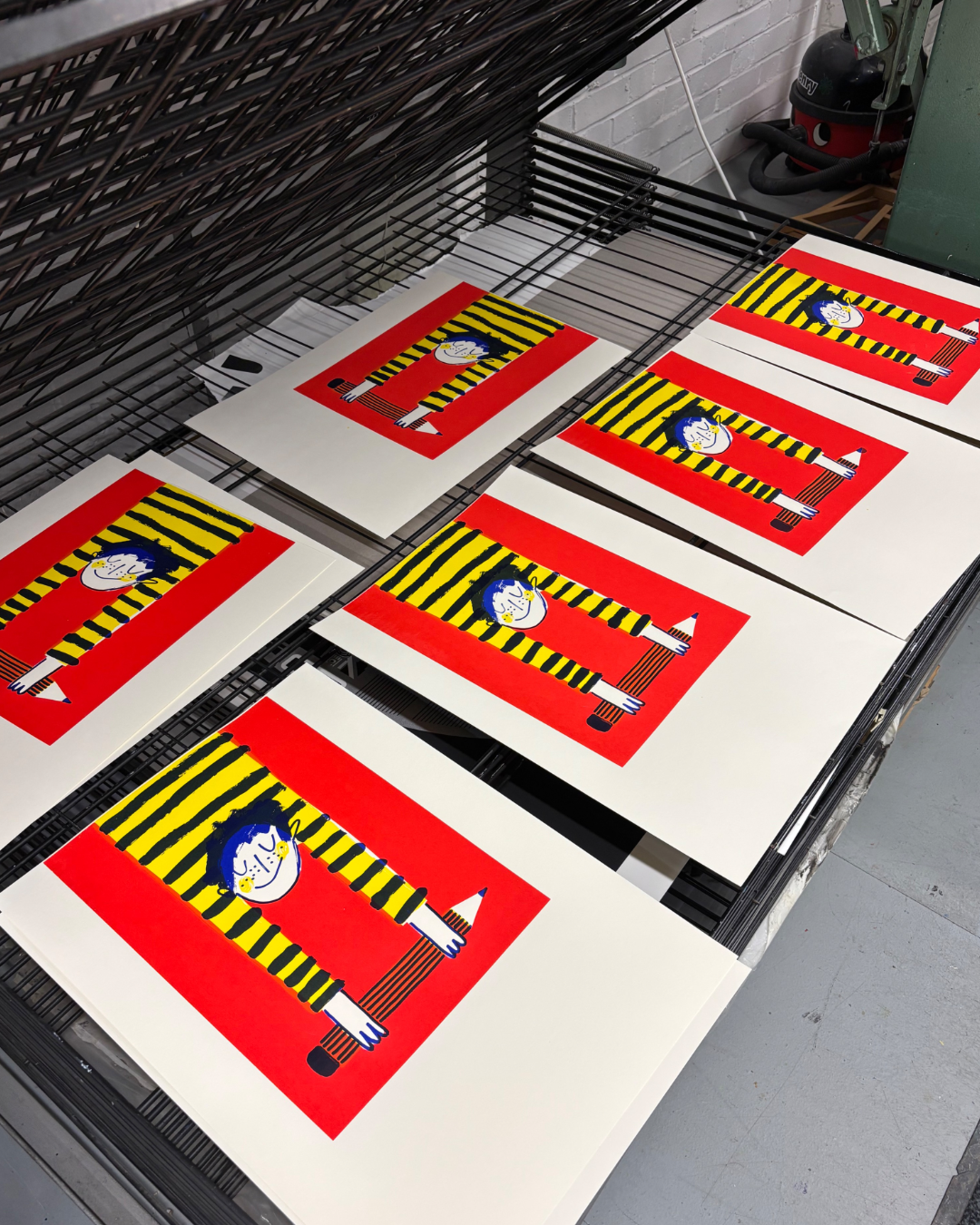 Hold on to your pencil A3 screen print