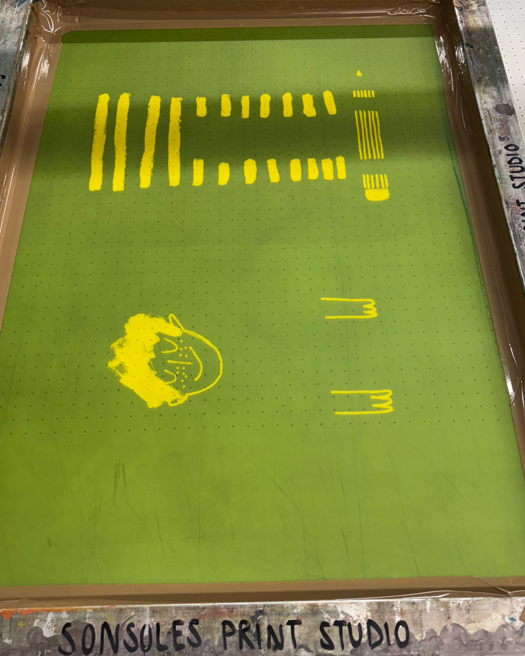 Hold on to your pencil A3 screen print
