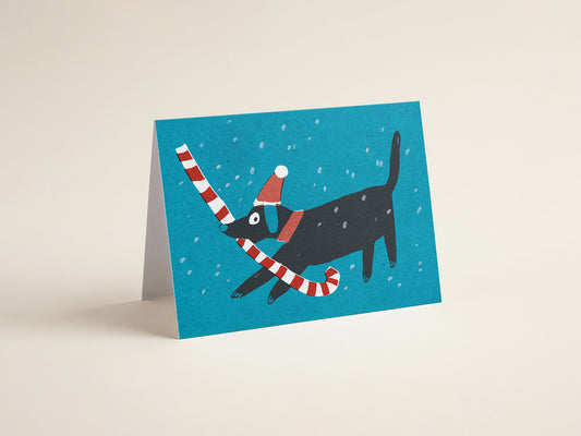 Catch me if you can...A6 Christmas card