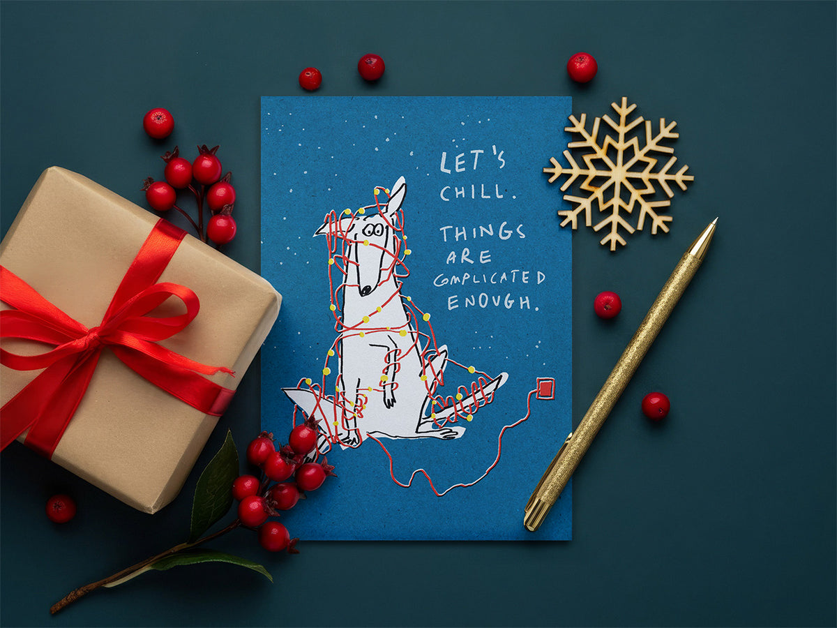 Let's chill A6 Christmas card