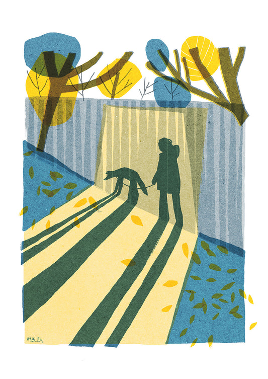 Morning shadow art print