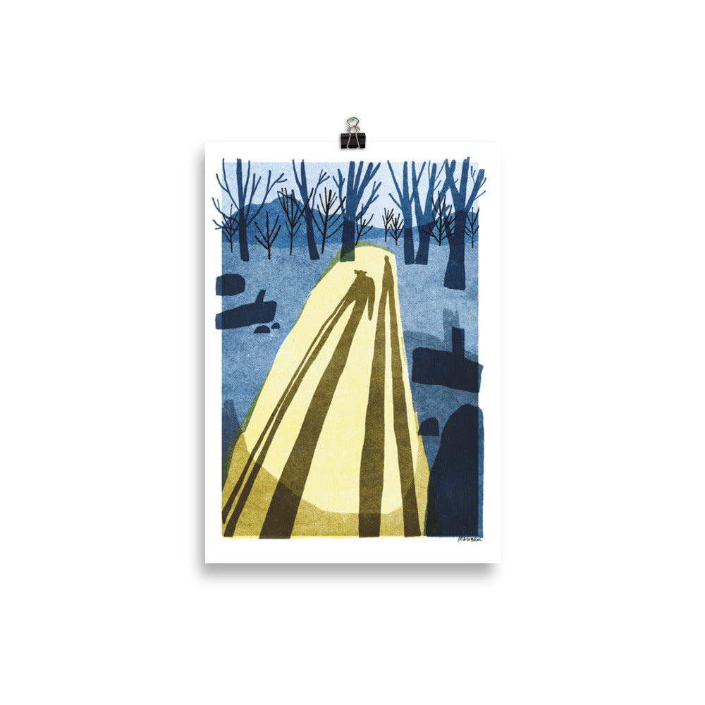 Winter shadow - art print