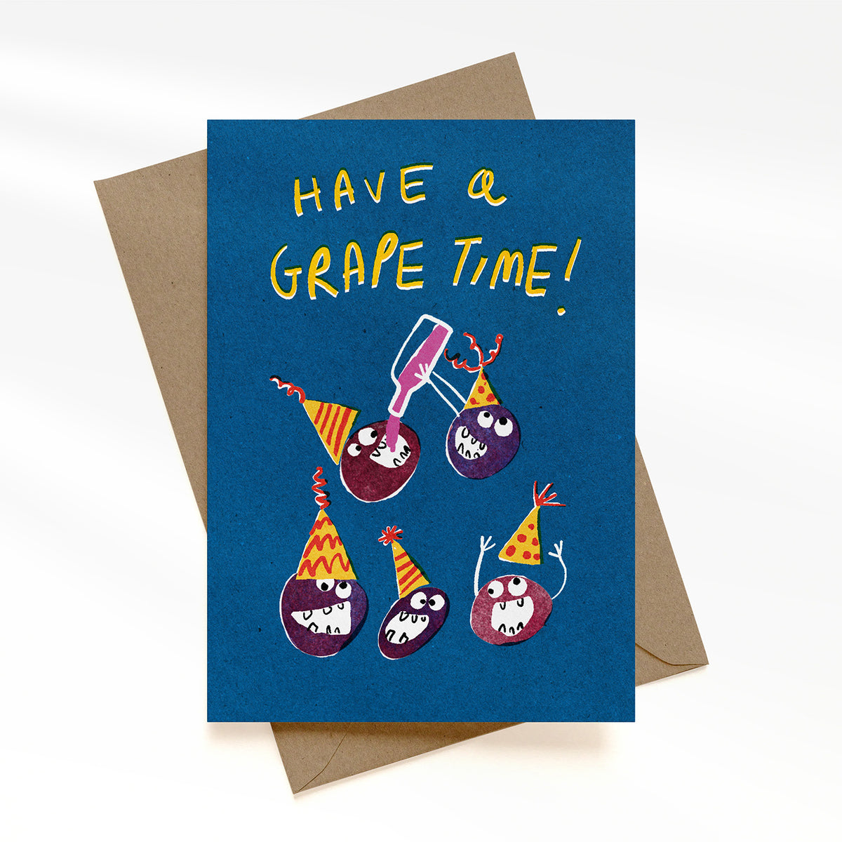 Have a grape time!... A6 greeting card