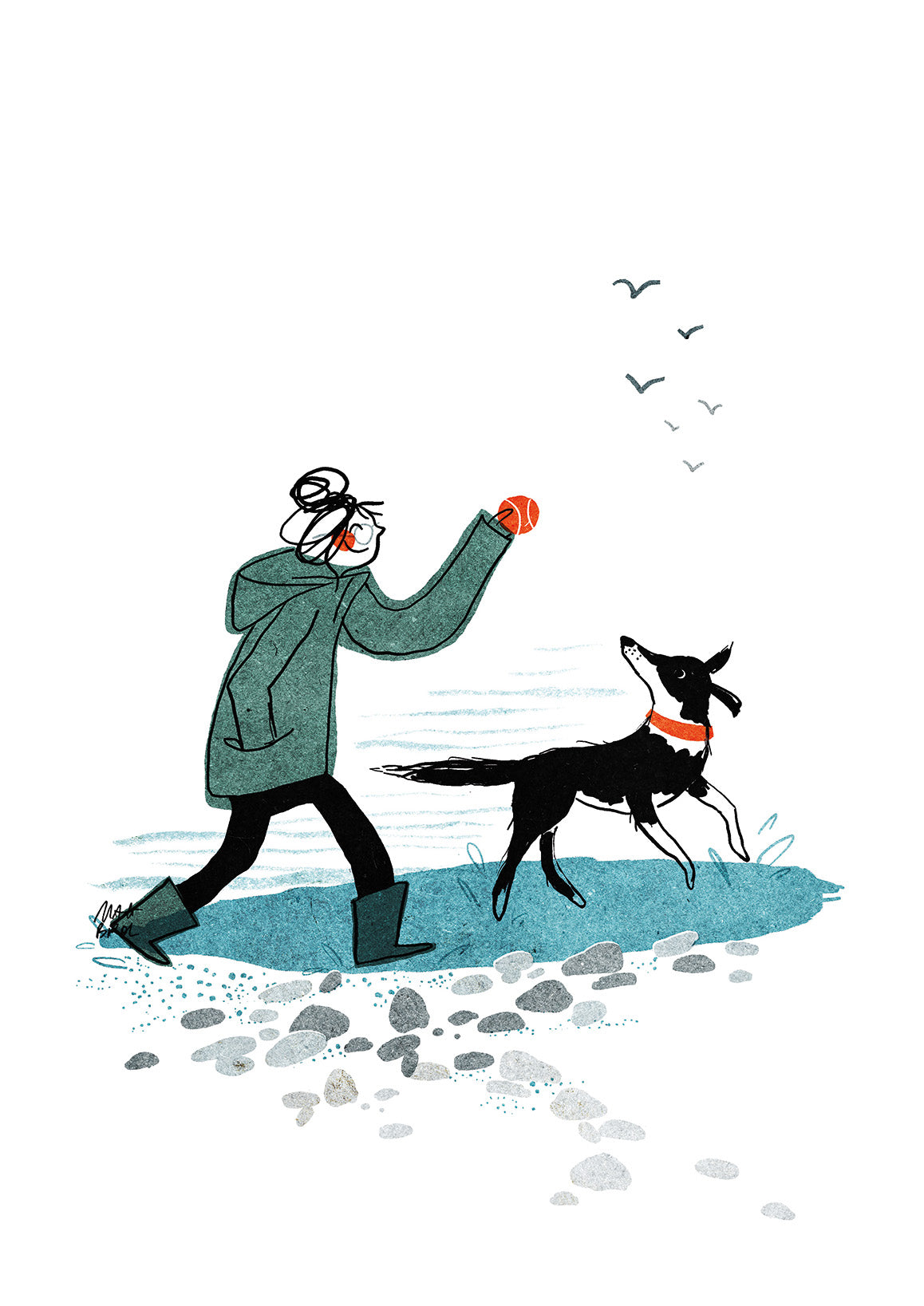 Your dog and you - custom drawings