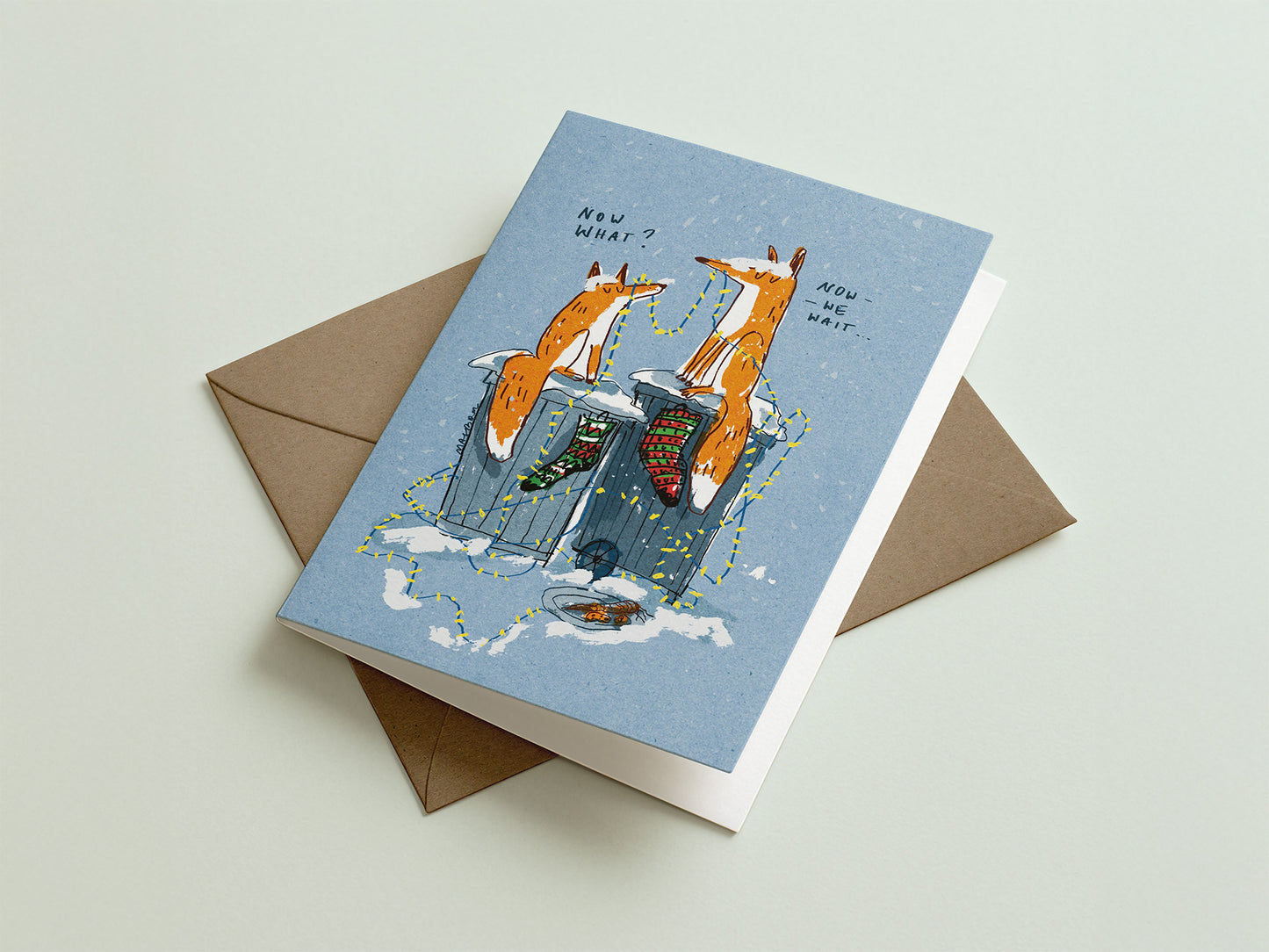 Now what? A6 Christmas card