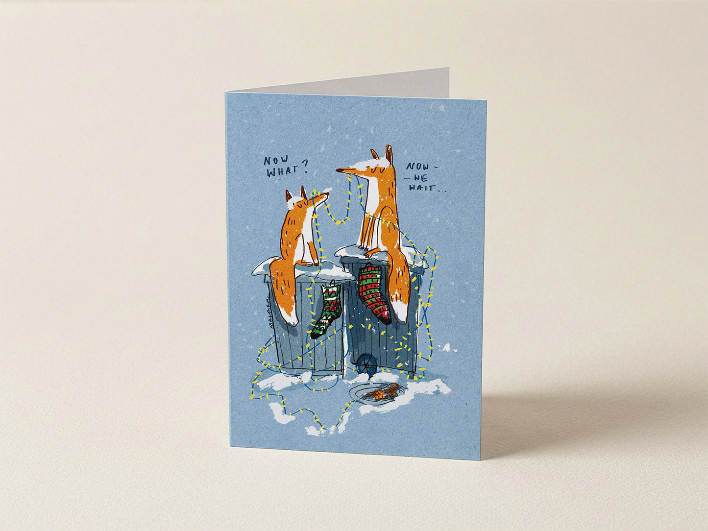 Now what? A6 Christmas card