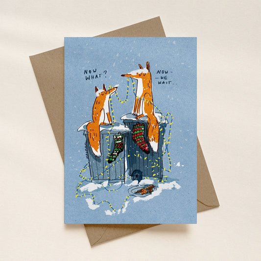 Now what? A6 Christmas card