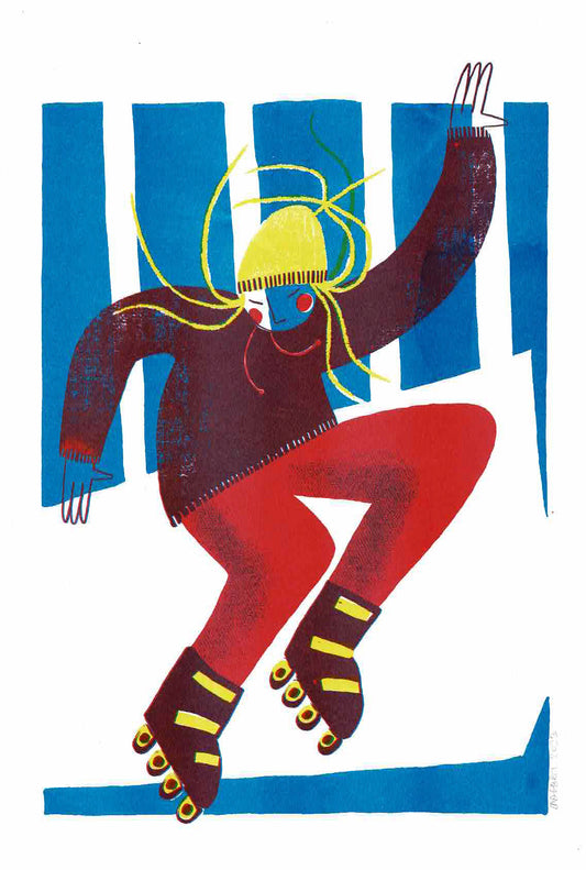 Skater 1 - A3 riso print