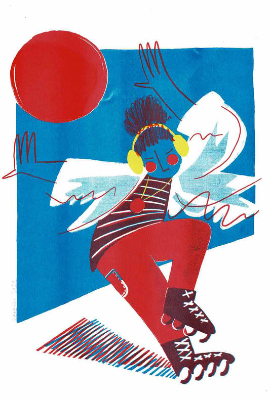 Skater 2 - A3 riso print