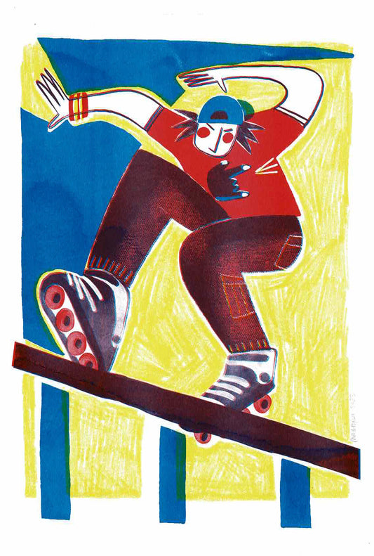 Skater 3 - A3 riso print