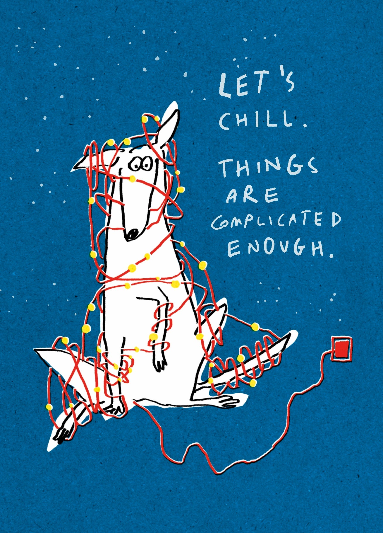 Let's chill A6 Christmas card