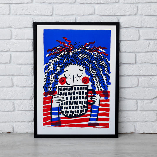 Cuppa - 50x70cm screen print