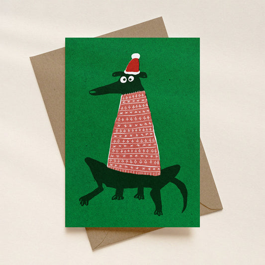 Xmas jumper A6 Christmas card