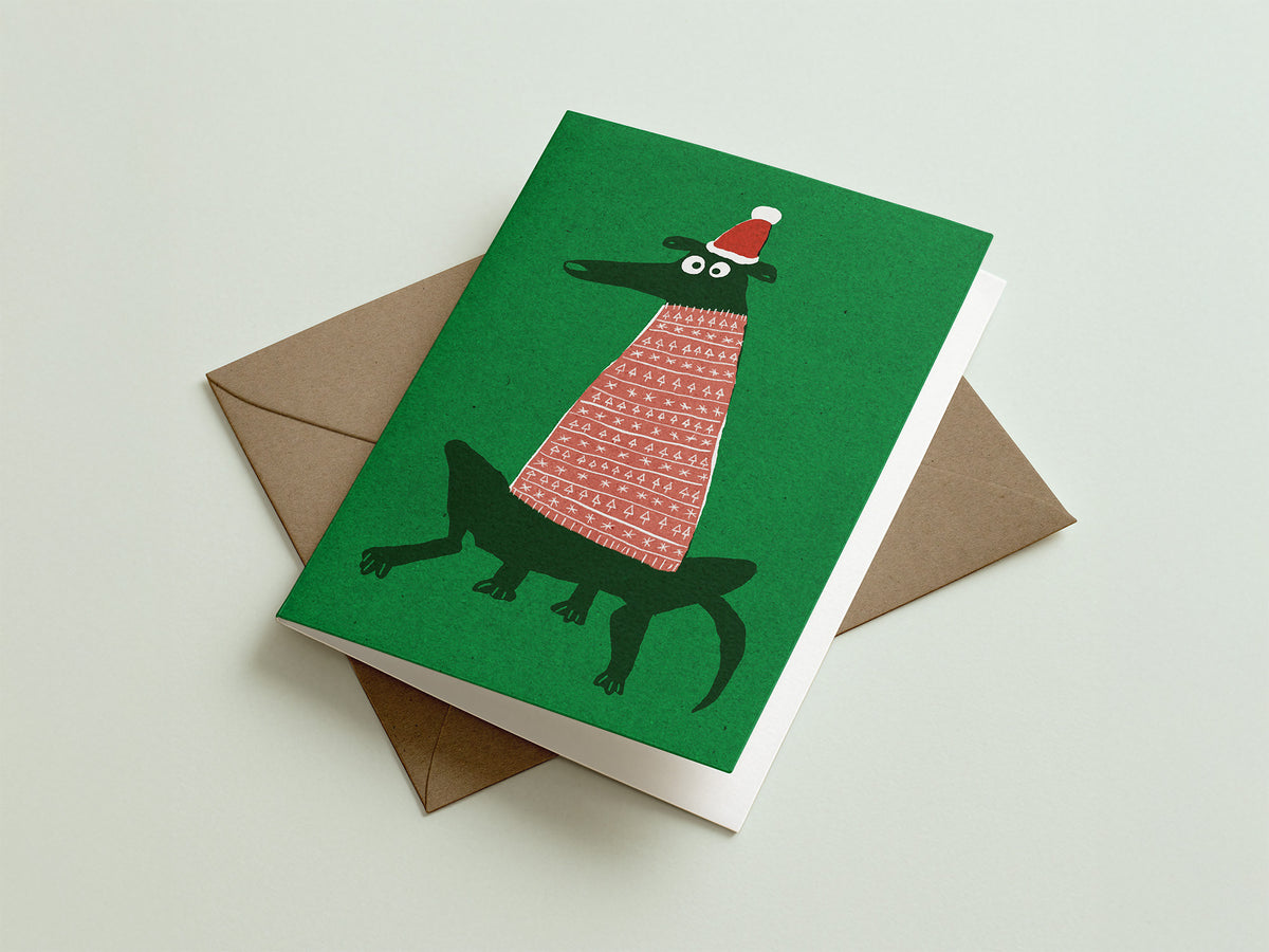 Xmas jumper A6 Christmas card