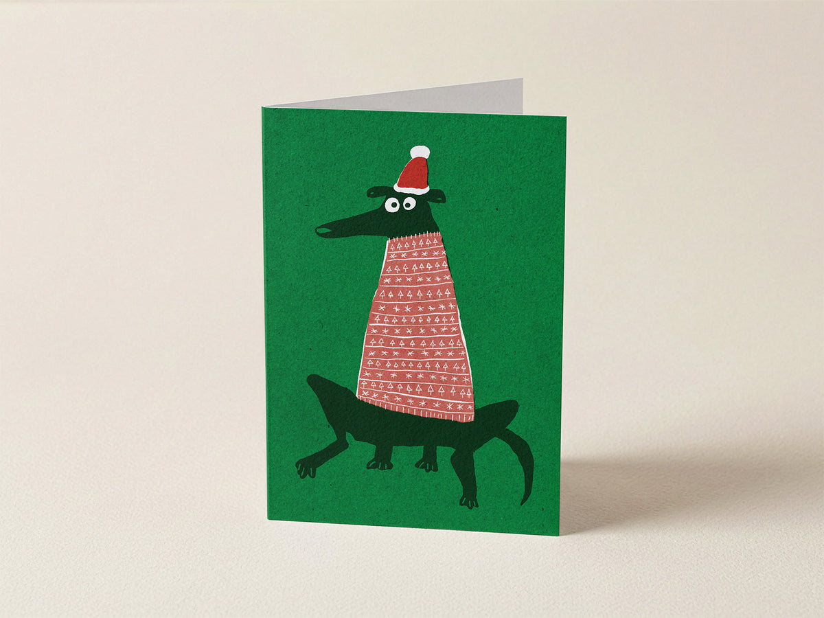 Xmas jumper A6 Christmas card