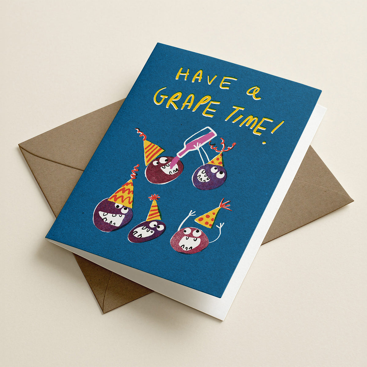 Have a grape time!... A6 greeting card