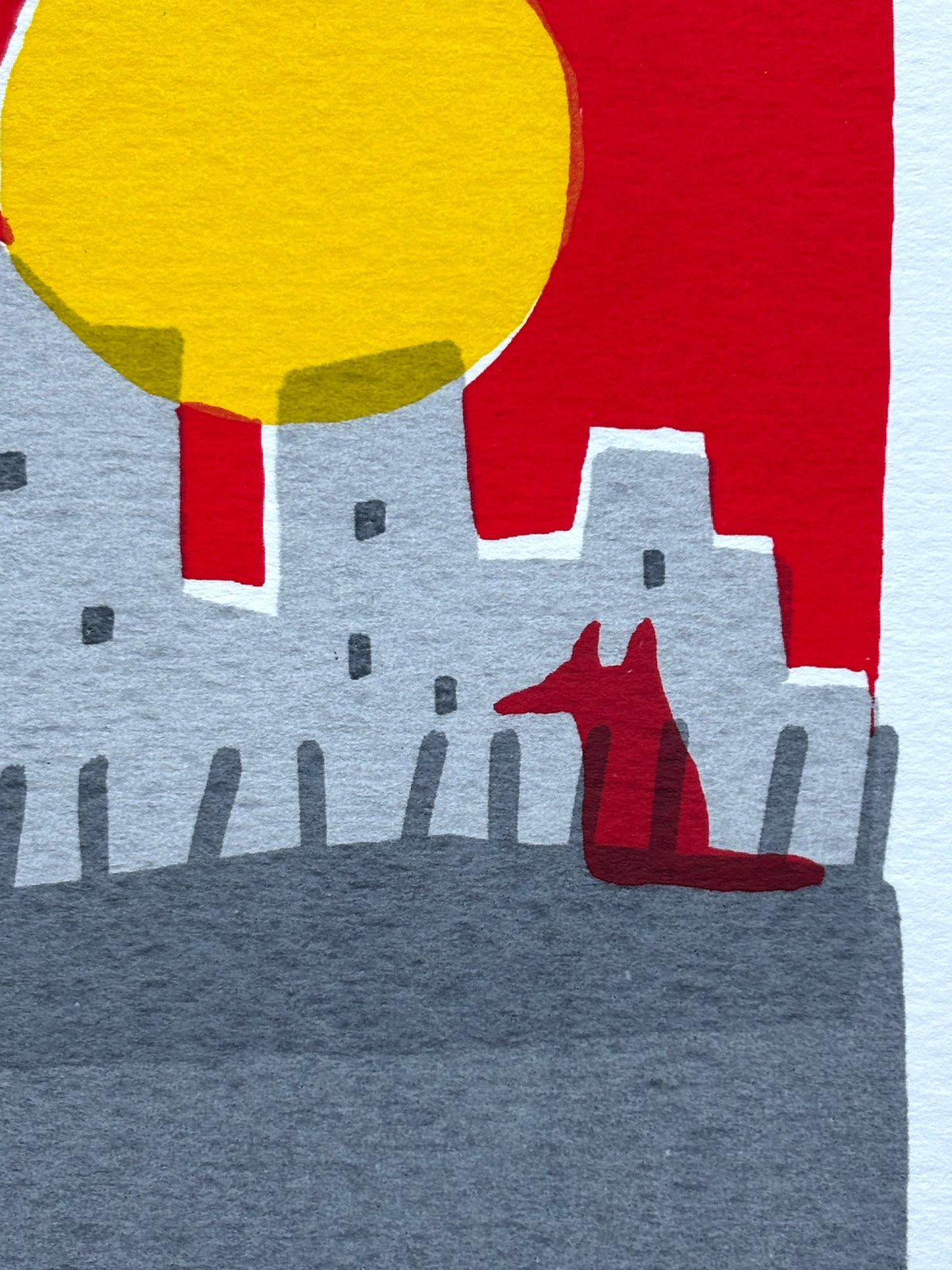 Hide and Seek - 38x28cm screen print