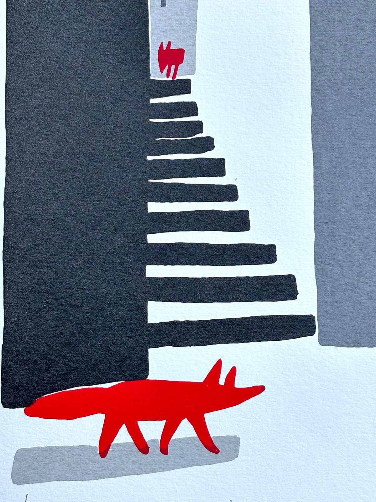 Hide and Seek - 38x28cm screen print