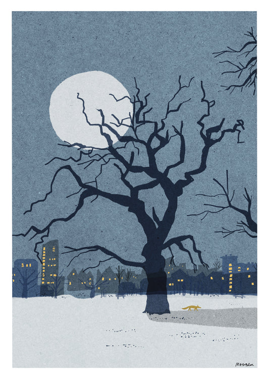 Old Oak art print by Magda Brol