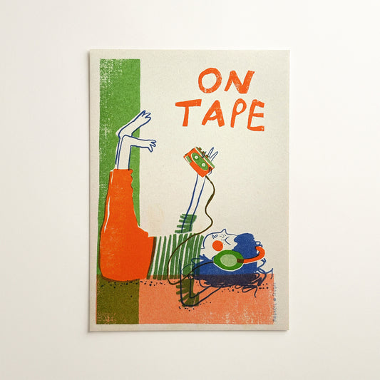 On tape - A5 risograph print