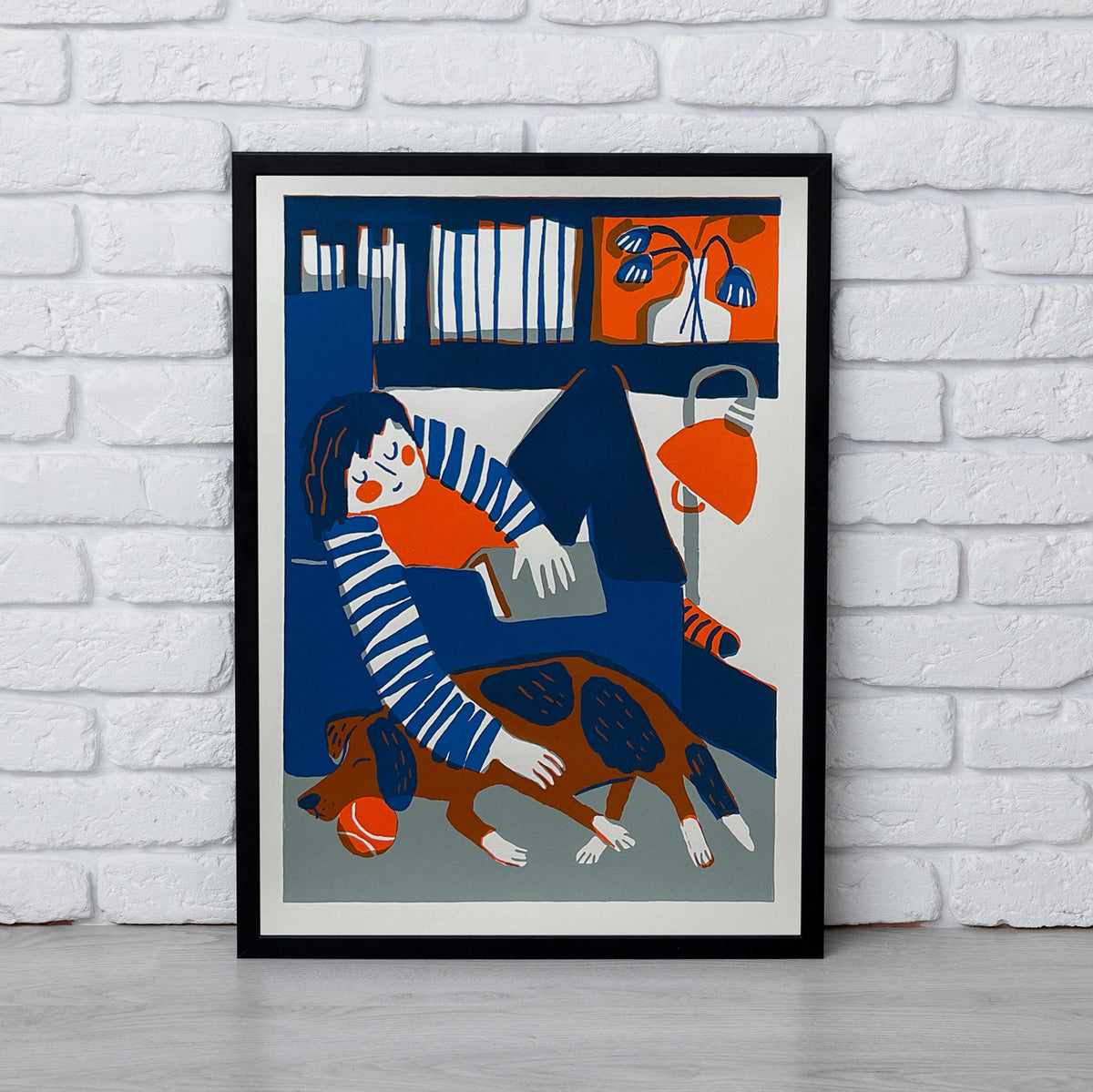 Pause/ Paws - A2 screen print