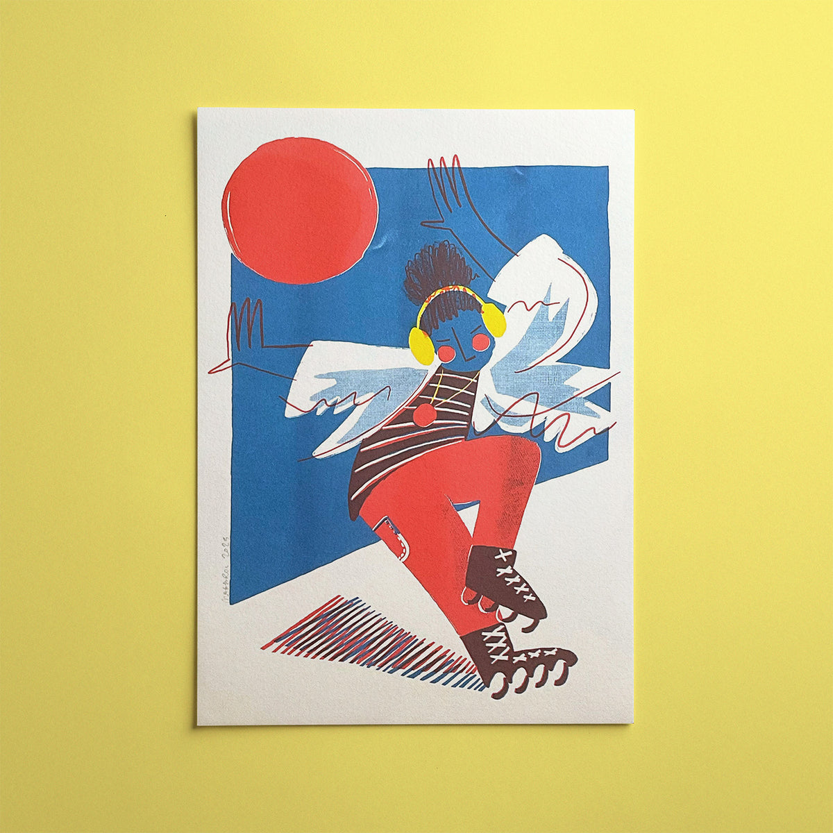 Skater 2 - A3 riso print