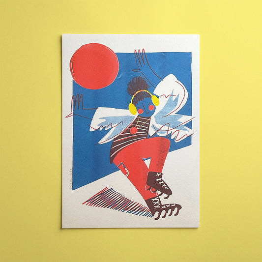 Skater 2 - A3 riso print