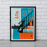 Stairgazing - A2 screen print