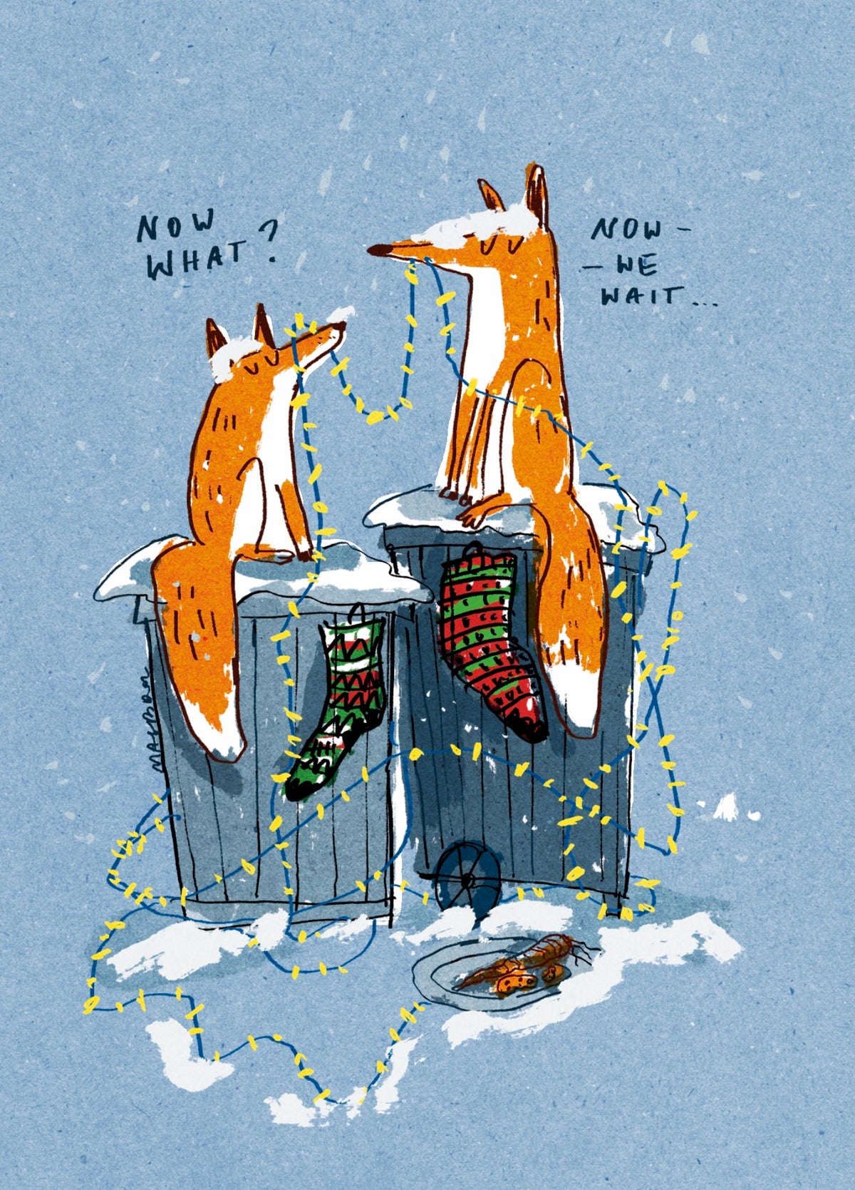 Now what? A6 Christmas card