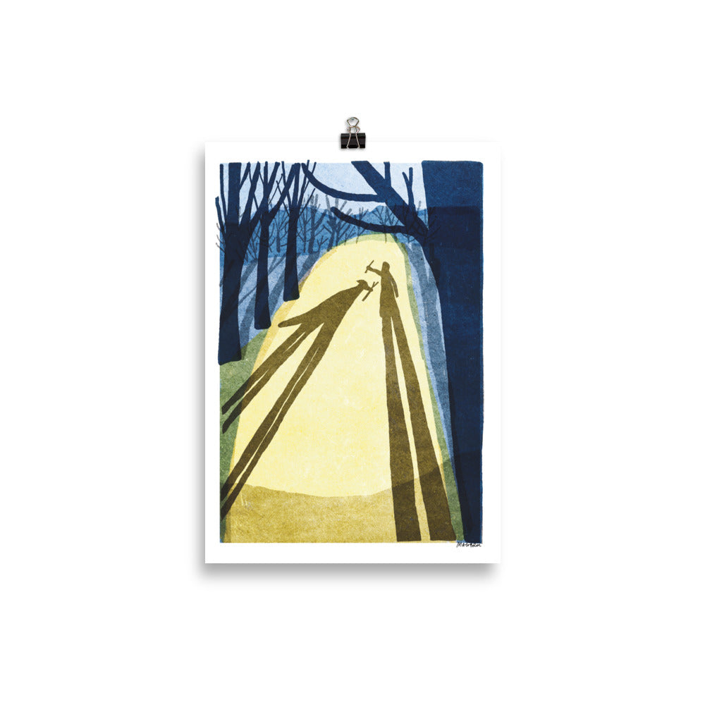 Winter shadow 2 - art print