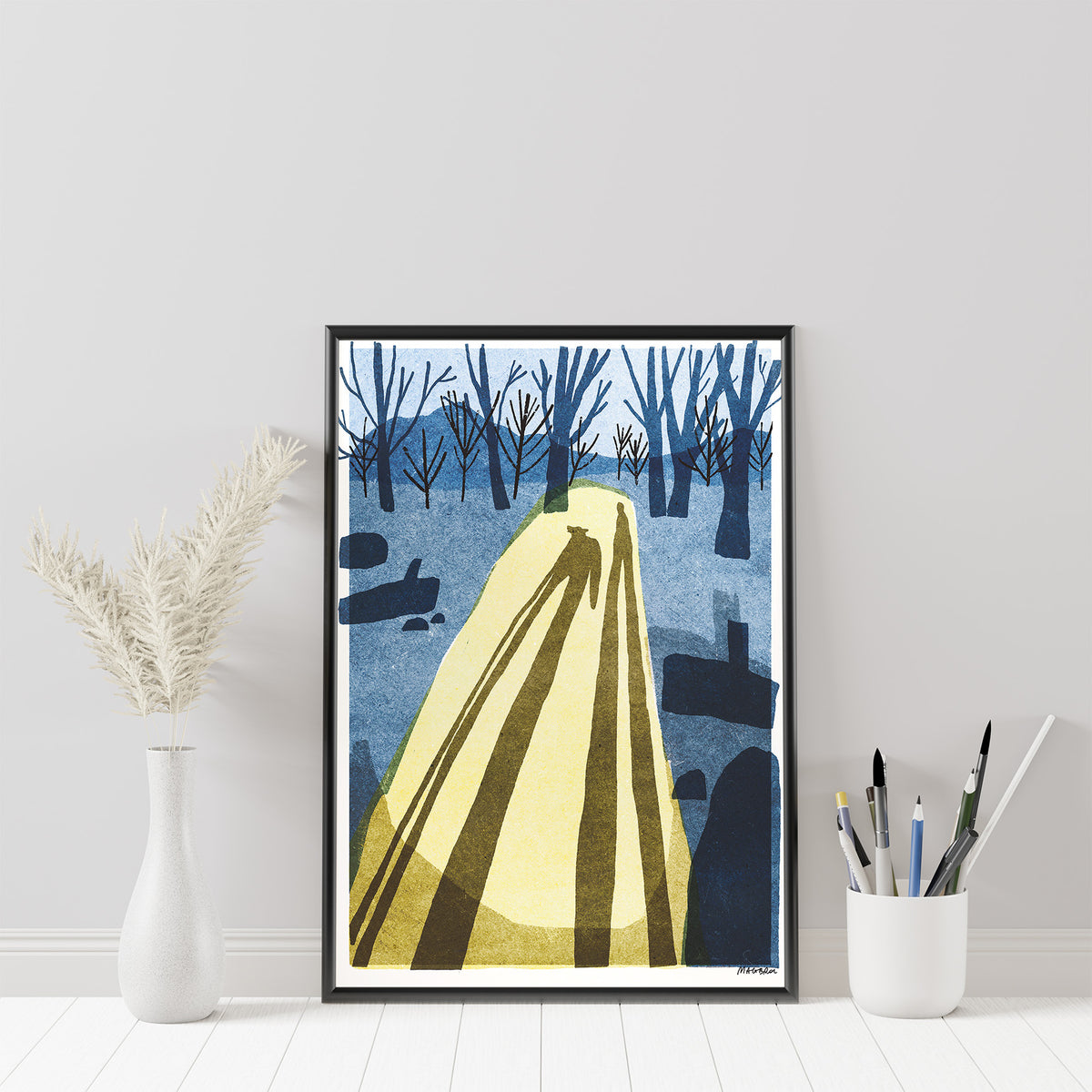 Winter shadow - art print
