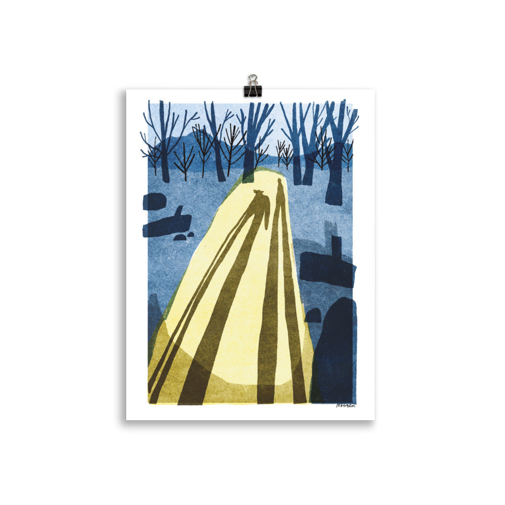 Winter shadow - art print