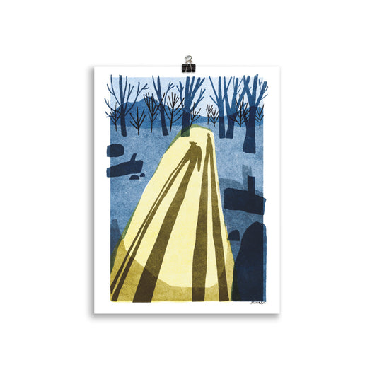 Winter shadow - art print