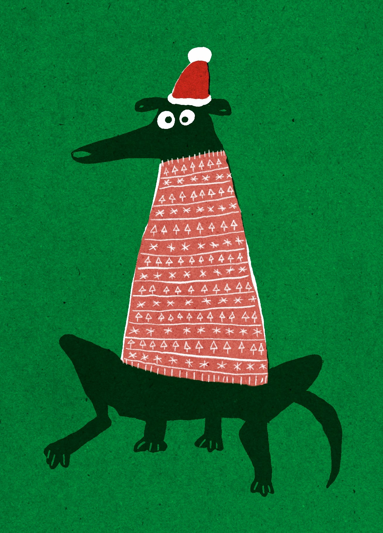 Xmas jumper A6 Christmas card